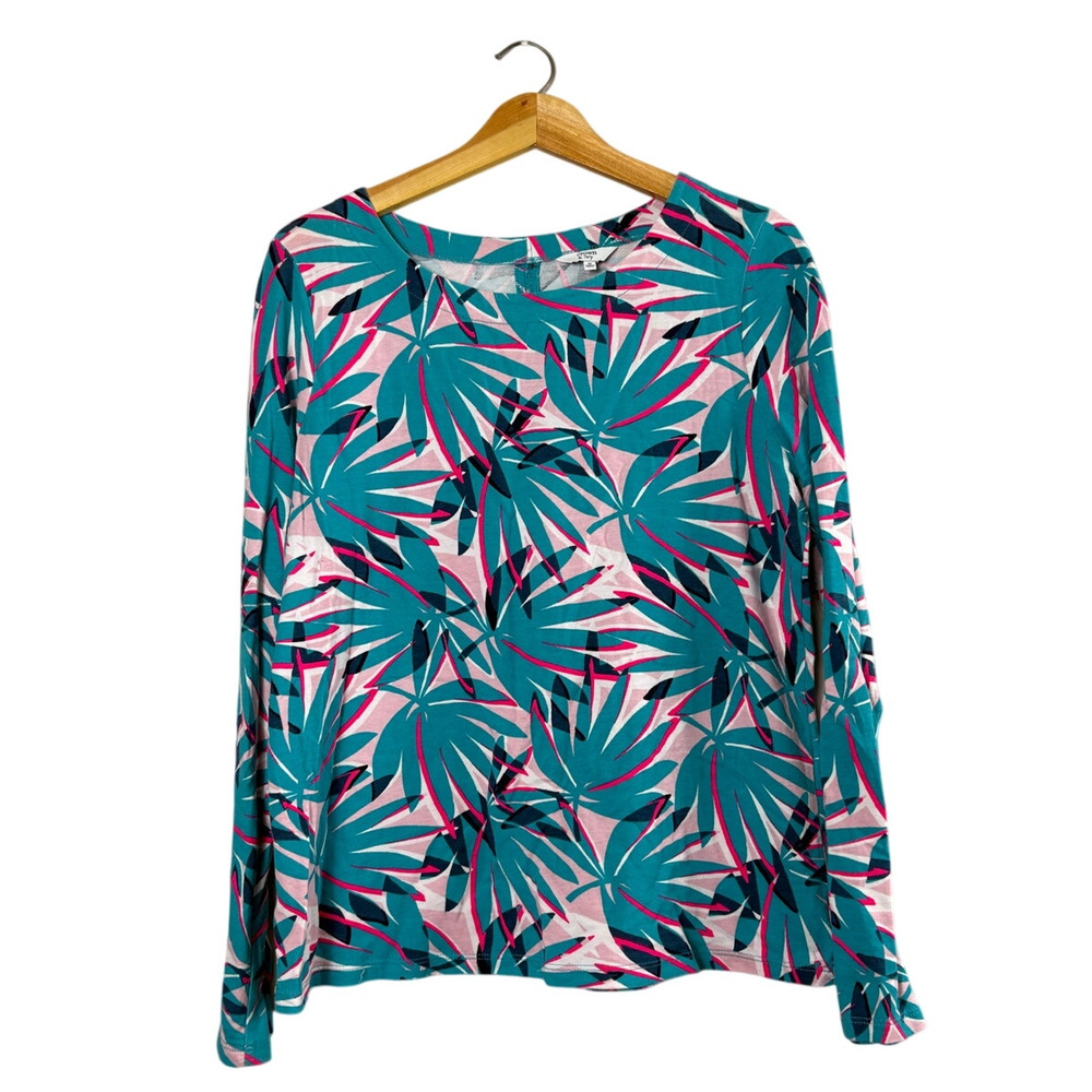 Women's Tropical Crown & Ivy Long Sleeve Blouse M
